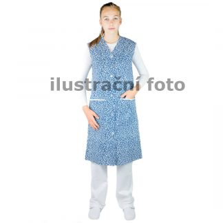 šatová zástěra Vlaďka bavlna světlý tisk 1