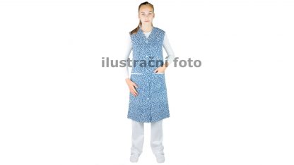 šatová zástěra Vlaďka bavlna světlý tisk 1