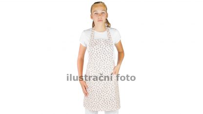 zástěra šlová bavlna tmavý tisk 1